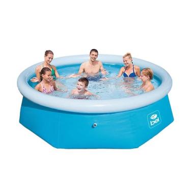 Imagem de Piscina Inflável Redonda 2700 Litros Reforçada 244cm Bel