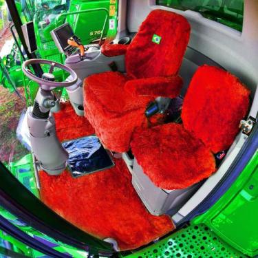 Imagem de Capas E Tapete Chinil Colhedeira Aplicável John Deere S 600 - Rei do C