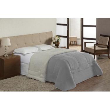 Imagem de Coberdrom Queen Size Dupla Face Sherpa com Mantinha - Davy Enxovais, C