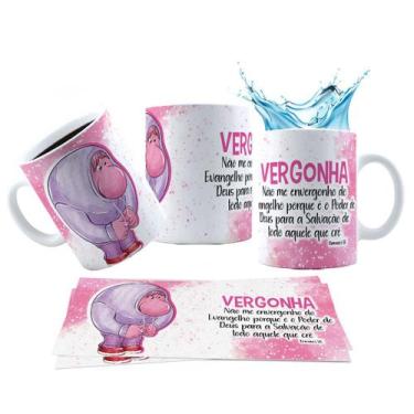 Imagem de Caneca 325ml Divertidamente 2 Biblicamente Guiadas Por Deus - LARANJA 