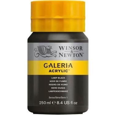 Imagem de Tinta Acrílica Galeria Winsor & Newton 250ml 337 Lamp Black