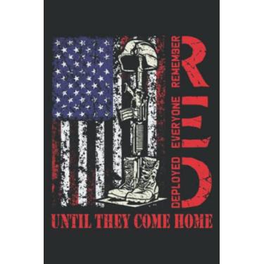 Imagem de R.E.D. Military Remember Everyone Deployed Usa Flag: Lined For Memo Diary Journal, Memo Diary Subject Notebooks Planner for Travelers, Students, Office - 6" x 9", 100 Pages