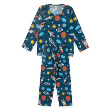 Imagem de Pijama Infantil Menino Longo Espaço - Molekada, 6