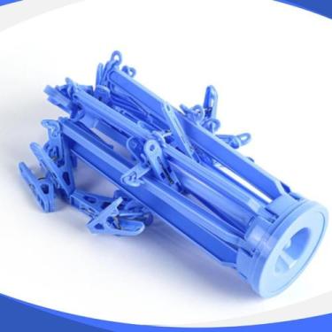 Imagem de Varal Compacto 16 Pregadores Roupas Pequenas  Íntimas Ideal Varal Teto