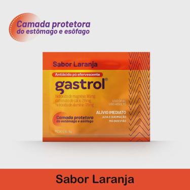 Imagem de Gastrol antiácido pó efervescente sabor laranja sachê 5G