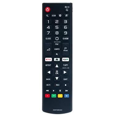 Imagem de Novo controle remoto de substituição AKB75095303 adequado para LG Smart LCD LED TV com Netflix Amazon App Keys 32LJ550D 32LJ550U 32LJ550Z 32LJ550D-TA 32LJ550U-TA 32LJ550Z-TA