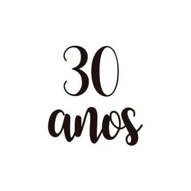 Imagem de Adesivo Para Balão 30 Anos