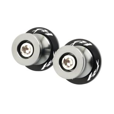 Imagem de jininshengxindianzi Compatible With FZ1 FZ-1 2006-2015 FZ6 N S 2004-2016 FZ8 FZ-8 2010-2018 Swingarm Spools Sliders Stand Screws CNC Motorcycle M6 Bolts(FZ1 Titanium)