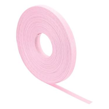 Imagem de PATIKIL Bengala de tecelagem de vime de papel de 27,3 m x 1,5 cm, suprimentos de tecelagem de cesta de vime de 12 camadas para decoração de cozinha doméstica, artesanato, rosa claro