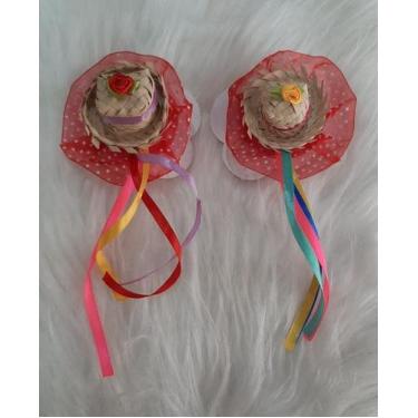 Imagem de Chapéu Caipira Fivela De Cabelo - Festa Junina - Par - MC Presentes, V