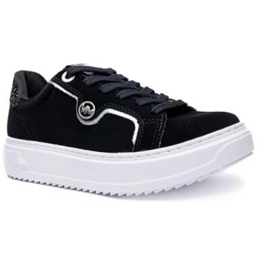 Imagem de Tênis Via Marte Maxi Glitter Feminino - Preto - 36