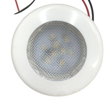 Imagem de Luminária Redonda 3 Polegadas De Embutir 9 Leds Branco 12V