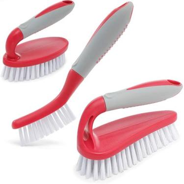 Imagem de Conjunto de escovas de limpeza Trazon Cleaning Shower com alça ergonôm