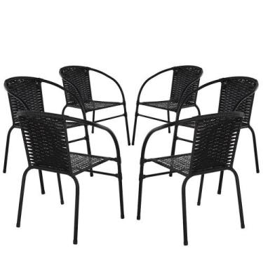 Imagem de 6 Cadeiras Happy Hour Para Jardim Estilo Beleza Com Qualidade Panero -