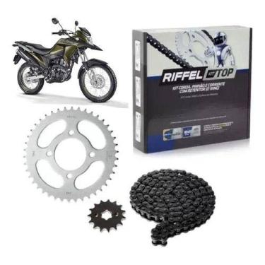 Imagem de Kit Relaçao Honda Bros 160 Xre 190 16 17 18 19 20 21 22 23 4 - RIFFEL
