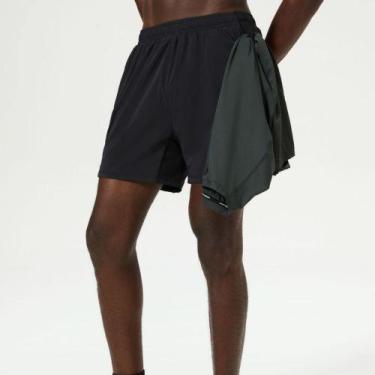 Imagem de Bermuda Hering Esportiva Runner Easy Care SC0Z, Preto, M