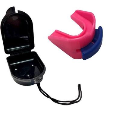 Imagem de Protetor bucal duplo com estojo - zona livre, Rosa