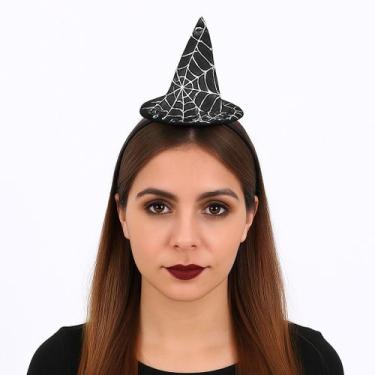 Imagem de Tiara Chapéu Tule bruxinha Papilloo, PRETA