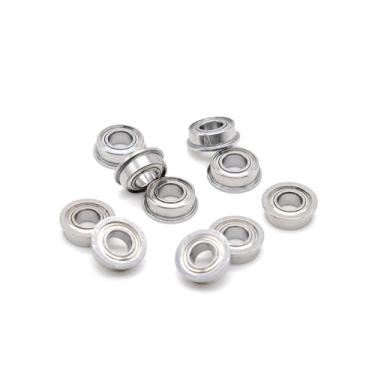 Imagem de 10 peças 4X8X3 SMF84ZZ Rolamento de flange de aço inoxidável 4X8X3 mm rolamento de esferas de flange MF84ZZ