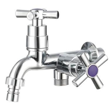 Imagem de Torneira Lavanderia Tanque Máquina Lavar ABS 2 Saídas 1/2