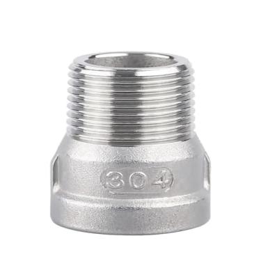 Imagem de 1/10.2 cm 3/20.3 cm 1/5.1 cm 3/10.2 cm 1-1/5.1 cm 5.1 cm BSPT buchas fêmea para macho 304 acessórios de tubo de aço inoxidável (1-1/5.1 cm)