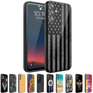 Imagem de HQUSZPT Capa compatível com Samsung Galaxy A15 5G, capa protetora fina à prova de choque para Samsung Galaxy A15 5G, bandeira americana retrô