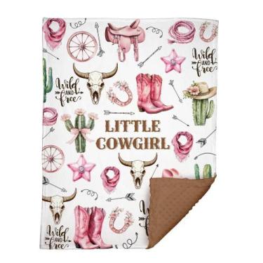 Imagem de Cobertor de bebê locobird Cowgirl Western 76x102 cm Soft Warm
