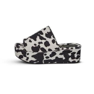 Imagem de Tamanco Plataforma Super Leve Vaca Preto - Jessica Leal Shoes, Vaca pr