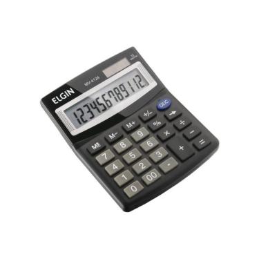 Imagem de Calculadora De Mesa Visor 12 Dígitos Mv4124 - Elgin