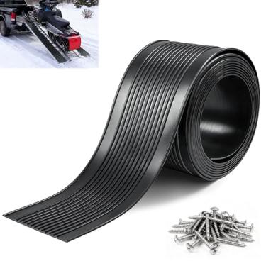 Imagem de FULEIYA Guias de esqui para trailer de snowmobile HDPE de 100 cm C x 15 cm L com 100 parafusos, rolo protetor de trilha de rampa de moto de neve impermeável, fácil de cortar em qualquer comprimento