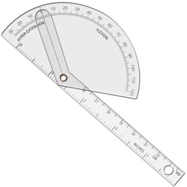 Imagem de OIIKI 1 Goniômetro de 20 cm, de 120 a 360 graus (plástico)