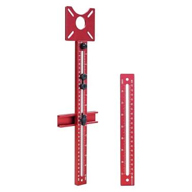 Imagem de GARGENTOL Kit de gabarito de roteador 2025 | Sistema de guia de marcenaria 4 em 1 de 61 cm, gabarito de corte circular de roteador ajustável com trilho deslizante de 610 mm para armários, MDF, madeira