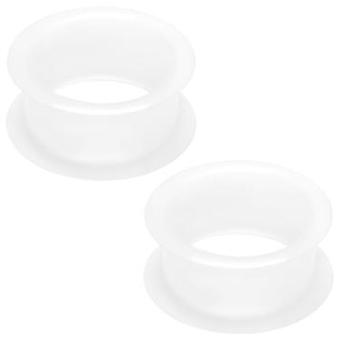 Imagem de Ocptiy Plugues de alargadores de silicone transparente de 20 mm para orelhas kit de alongamento brincos de borracha Platic Ear Plugues de túneis macios extrafinos alargadores duplos calibres vazados