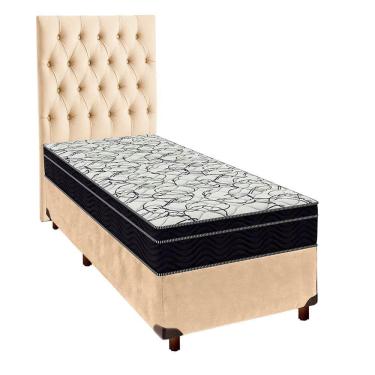 Imagem de Cama Box Bau Begetiza + Colchão Casal High Foam Ortobom