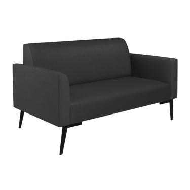 Imagem de Sofá Namoradeira Pés Villach Marisa Corino D03 - D\'rossi Cor Preto