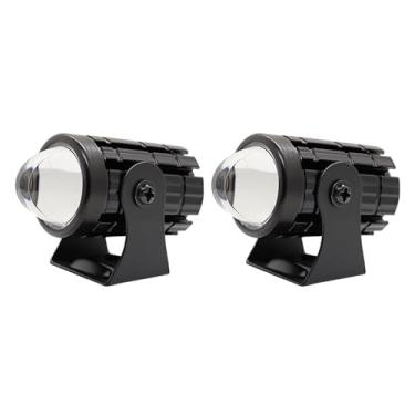 Imagem de Faróis de LED para Motocicleta com Grupo Fios Interruptor Luz Projeção 60W 6000LM 6000K IP67 Luzes Névoa Potentes Motoci