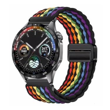 Imagem de KAVJU Pulseira respirável de nylon de 22 mm e 20 mm para Huawei Watch GT4/Pro 46 mm/GT3/GT2 2e para Samsung Watch 6/5/4/3/Gear S3, For other 22mm, Ágata