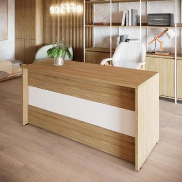 Imagem de Balcão de Atendimento 135 cm Reto Baixo Recepção F5 Office - F5 Office