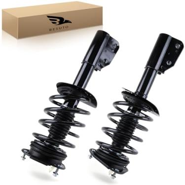 Imagem de Besuto Conjunto de amortecedor dianteiro compatível com DTS 2006-2011, Lucerne 2006-2011, par completo de 2 suportes de suspensão, amortecedores com conjuntos de mola helicoidal 172321 * 2