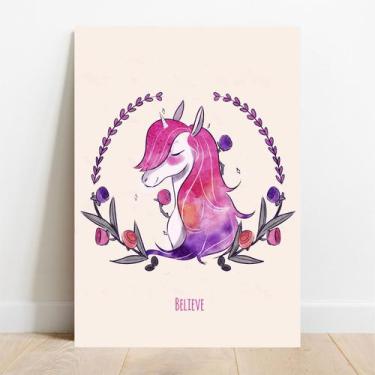 Imagem de Placa Decorativa Belive - TaColado., 20x30cm