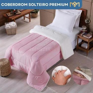 Imagem de Coberdrom Solteiro Sherpa Dupla Face Extra Macio Toque Aveludado Premi
