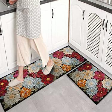 Imagem de jia cool 1 peça conjunto de tapetes de cozinha antiderrapante tapete para capacho de cozinha conjunto de tapete de corredor design (40,64 x 119,44 cm)