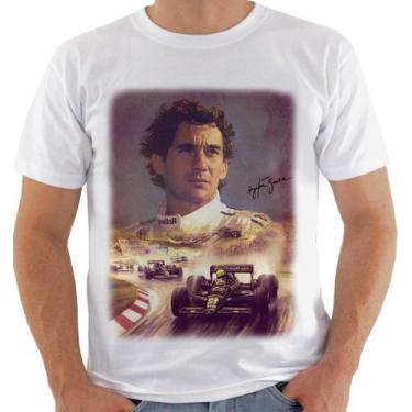 Imagem de Camiseta Camisa Lc 556 Ayrton Senna Do Brasil Formula 1 - Primus