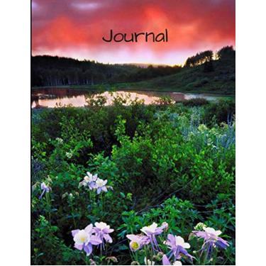 Imagem de Journal: Colorado Columbine Flowers Sunset themed Journal 200 pages measures 8.5" x 11"
