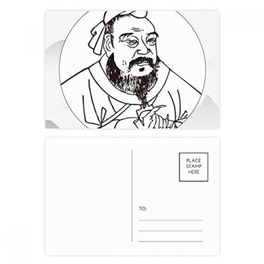 Imagem de Dao Religion China Lao Tzu conjunto de cartões postais de aniversário cartão de agradecimento