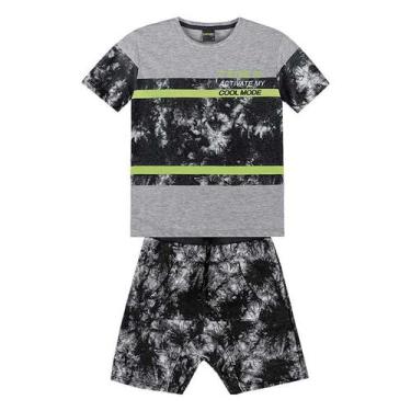 Imagem de Conjunto Infantil Masculino Camiseta + Bermuda Lemon Kids 81132+