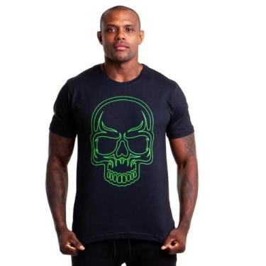 Imagem de Camiseta Masculina Kvra Classic Skull Basic - Preto