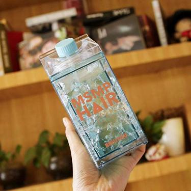 Imagem de Garrafa copo squeeze Gel congelante canudo bico Verde 400ml