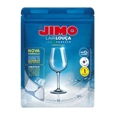 Imagem de JIMO Lava Louça Detergente Concentrado Remove Sujeiras Difíceis Alto Poder Desengordurante Biodegradável 15 pastilhas