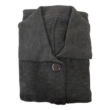 Imagem de Sobretudo Feminino Manga Longa Lã Premium Botão Bolso Quente-Feminino